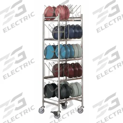 CARLISLE DINEX Drying and Storage Cart: 5 Shelves, 50 Slots, 19 1/2 in Dp, 73 in Ht - Furnishings, Appliances and Hospitality