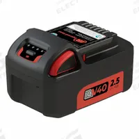 INGERSOLL RAND Battery: IQV40™, 2.5 Ah, Battery Included, 40V DC (MPN BL4011). Key specifications — attr1278107: Not Oil-Resistant.