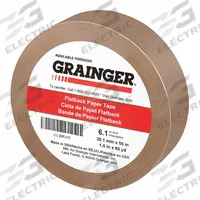 APPROVED VENDOR Packaging Tape: 6.1 mil Tape Thick, 1 1/2 in Imperial Tape Wd, Tan, PS (MPN 20PJ15). Key specifications — Series: PS; Brand: APPROVED VENDOR; Tape Backing Material: Kraft Paper; Tape Adhesive: Rubber.