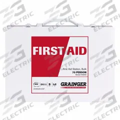 FIRST AID ONLY First Aid Kit and Housing: 460 Components, ANSI/ISEA Z308.1-2021, Type I/II, Class B (MPN 54765-021). Key specifications — ANSI Standard Met: ANSI/ISEA Z308.1-2021; Adhesive Bandages Included: (224) Bandages; Oral and Inhalant Medicinals Included: (50) Non-Aspirin Pain Relievers; Topical Medicinals Included: (25) Antiseptic Wipes; Wound Dressings Included: (4) Eye Pads; Unitized: Unitized.