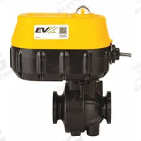 BANJO Electrically Actuated Two-Way Ball Valve: 1 in Nominal Valve Size, 12V DC, One-Piece, PTFE, 6P (MPN MEVX100). Key specifications — Actuator Features: Position Indicator; Brand: BANJO; Included Mounting: Base Pad.