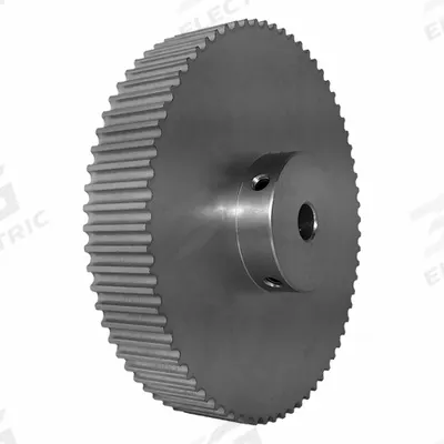 Dayton Timing Pulley: Modified Curvilinear, Fixed, For GT Timing Belt Section - GT Section Fixed-Bore Timing Pulleys with Hub