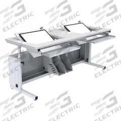 VERSADESK Standing Desk: White, Wood, 72 in Overall Wd, 30 in Overall Dp, 36 in Max Desktop Ht (MPN RST7230-WW). Key specifications — Frame Color: White; Frame Material: Laminate; Brand: VERSADESK; Desktop Color: White; Desktop Material: Wood.