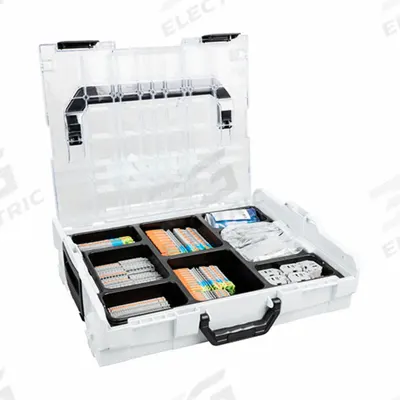 WAGO Rail-Mount Terminal Block Kit: 138 Pieces - Mixed Wire Connector & Terminal Sets