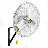 JAN FAN Mounted Fan: 30 in Blade Dia, 115 V, 1/4 hp Motor HP, Ceiling/Floor/Wall Mount, Bracket (MPN JF-WCM30-DCS-S). Key specifications — Brand: JAN FAN; Voltage: 115 V; Number of Speeds: 2; Fan Mounting Location: Wall; Oscillation: Non-Oscillating; Mounting Type: Bracket.