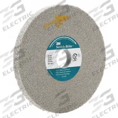SCOTCH-BRITE Convolute Wheel: 6 in Dia x 1/2 in W, 1 in Arbor, Aluminum Oxide, Medium, Hard (8) (MPN 7000046060). Key specifications — Series: XL-WL; Brand: SCOTCH-BRITE.