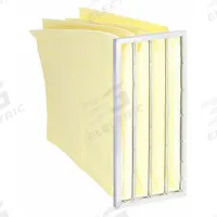GRAINGER Pocket Air Filter: 24 in x 12 in x 29 in, MERV 14, Yellow, Synthetic, 4 Pockets (MPN 2JUZ9). Key specifications — Display Sell UOM: EA; Brand: GRAINGER; Media Material: Synthetic; Performance Rating: MERV 14.