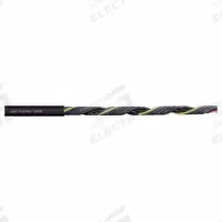 CHAINFLEX Control Cable: 16 AWG, 18 Conductors, Order by the Foot, PUR Jacket, 600 V (MPN CF890-15-18). Key specifications — Conductor Material: Copper; Conductor Configuration: Single; Minimum Bend Radius Factor - Fixed: 7 x OD; Minimum Bend Radius Factor - Flexible: 10 x OD; Includes Ground: Yes; Minimum Bend Radius Factor - E-Chain: 12.5 x OD; Resistance Properties: Flame Retardant; Standards: PV 3.10.7 Status 1992.