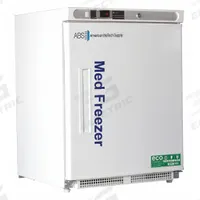 AMERICAN BIOTECH SUPPLY Freezer: Undercounter, 4.2 cu ft, -25°C to -15°C, Manual Defrost Method (MPN PH-ABT-HC-UCBI-0420-ADA). Key specifications — Defrost Method: Manual; Brand: AMERICAN BIOTECH SUPPLY; Door Hinge: Right.