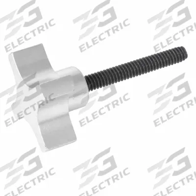 JW WINCO Hand Knob; 4-Prong Knobs: 4 Point, Aluminum w/ Steel Thread, 1/2"-13 Thread - 4-Arm Knobs with Threaded Stud