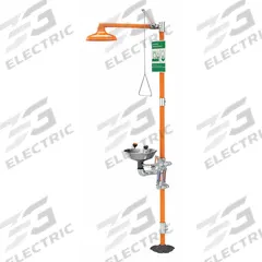GUARDIAN EQUIPMENT Shower with Eyewash: Floor Mnt, Uncovered, Stainless Steel Bowl, Std Mounting (MPN G1942). Key specifications — Brand: GUARDIAN EQUIPMENT.