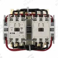 EATON NEMA Magnetic Contactor: Reversing, 3 Poles, NEMA Size 00, 9 A, 24V AC (MPN CN55AN3TB). Key specifications — Brand: EATON.