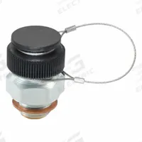 JW WINCO Fluid Drain Valve: Zinc-Plated Steel, M16x1.5 Mounting, M22x1.5 Valve-Fitting Thd. (MPN 880-M16X1.5-ST-K). Key specifications — attr1303547: JW WINCO; attr1303572: M16x1.5; attr1303557: M22x1.5; attr1303594: Plastic Cap with Stainless Steel Tether.