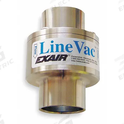 EXAIR Vacuum Conveyor: For 1 in Hose I.D., 3/4 in Vacuum ID, 2 1/8 in Vacuum OD - General Purpose Vacuum Conveyors
