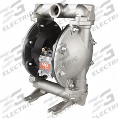 ARO Diaphragm Pump: 316 Stainless Steel Body, 1 in, NPT Connection, 35 gpm, 270 ft Max. Head (MPN 666101-244-C). Key specifications — Brand: ARO; Seat Material: Aluminum; Check Valve Material: PTFE/Santoprene; Diaphragm Material: PTFE w/ Santoprene Backing.