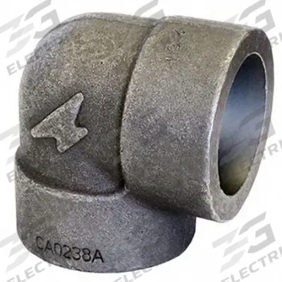 ANVIL Metal Pipe Elbow: 90° Elbow, Steel, 2 in x 2 in, Female Socket x Female Socket - Socket-Weld Extreme-Pressure Pipe Fittings
