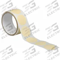 3M Painter's Tape: 2380, Tan, Disc, 1 in Pre-Cut Dia, 7.5 mil Thick, Rubber, Crepe Paper. Key specifications — Series: 2380; Brand: 3M; Backing Material: Crepe Paper; For Location: Indoor; For Surface Type: Paint; Manufacturer Part Number: 2380.