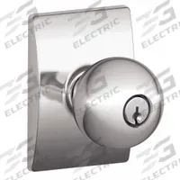 SCHLAGE Door Lockset: Office Knob Locksets, Chrome (MPN F51A ORB 625 CEN). Key specifications — Lockset Style: Century.