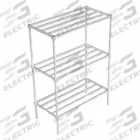 NEW AGE INDUSTRIAL Standard Shelving: 68 1/4 in x 24 in x 48 in, HD-Bar Shelf, Mill Finish (MPN C32448HH6). Key specifications — Color: Silvery White/Gray; Brand: NEW AGE INDUSTRIAL.