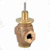 Hydronic Globe Valve: 2-Way, 4.6 CV Flow, 1/2 in Female NPT, Bronze Body, Stainless Steel Stem, NC (MPN VG7441GT). Key specifications — Manufacturer Part Number: VG7441GT; Brand: JOHNSON CONTROLS; Seat Material: Brass; Specific Valve Action: Stem Up to Close.