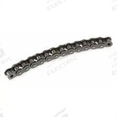 TSUBAKI Roller Chain: Single Strand, 50, 5/8 in Pitch, Steel, 10 ft Overall Lg, Riveted Pin, Steel (MPN 50CURB). Key specifications — Brand: TSUBAKI.