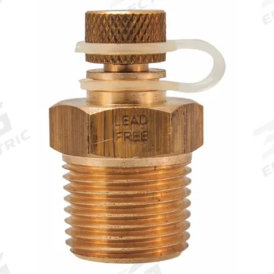 WINTERS Pressure Test Plug: Lead Free Brass, 1/2 in NPT - Pressure & Temperature Test Plugs