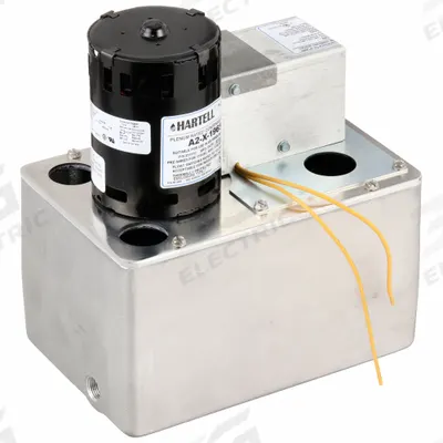HARTELL Condensate Removal Pump: 115/230V AC, 1 gal Tank, 1/8 hp, 3.58 gpm - High-Capacity Condensate Tank Pumps