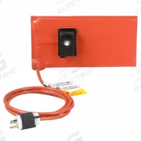 BRISKHEAT Heating Blanket: 218°C Op Temp - Max, 12 in Overall Lg, 6 in Overall Wd, 3/16 in Thick (MPN SRL06121PADJB). Key specifications — attr1031118: Controller Not Required; attr1027707: BRISKHEAT; attr1027710: Metal; attr1027717: Moisture Resistant; attr1027718: Fiberglass-Reinforced Silicone Rubber; attr1027719: Yes; attr1031117: Grounded; attr1027706: Adhesive.