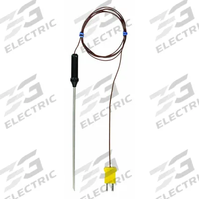APPROVED VENDOR Immersion Temperature Probe: -40°F to 500°F /-40°C to 260°C - Thermocouples for Gas Applications