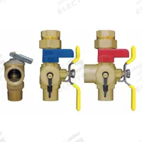 WEBSTONE Tankless Water Heater Service Valve: 3/4 in, Brass, 150 psi Max. Op Pressure, Sweat x Sweat (MPN 54443WPR). Key specifications — Brand: WEBSTONE; Handle Material: Steel; Includes: Pressure Relief Valves.