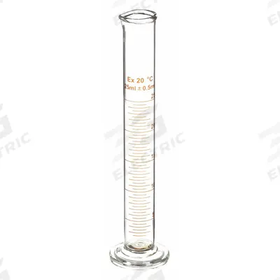 APPROVED VENDOR Graduated Cylinder: 25 mL, To Deliver (TD) - General Purpose Unrated Glass Graduated Cylinders