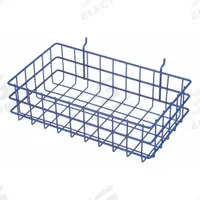 MARLIN STEEL WIRE PRODUCTS Storage Basket: Rack Basket, Steel, Powder Coated, 6 qt Storage Capacity (MPN 923-07)
