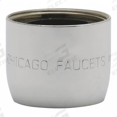 CHICAGO FAUCETS Outlet: 1 gpm Flow Rate, Laminar Flow Outlet, Brass, Chrome Finish, Female - Faucet Aerators & Outlets