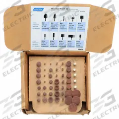 NORTON Vitrified Mounted Point Kit: 1/8 in Shank Dia, Aluminum Oxide, 50 Pc (MPN 69083147669). Key specifications — Brand: NORTON.