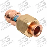 STREAMLINE Crimp Adapter Fitting: Straight, 1/4 in CTS x 1/4 in CTS size, Press-fit x Flared, Copper (MPN RP15725). Key specifications — Brand: STREAMLINE; Broad - Material for Bullet: Copper Or Bronze.