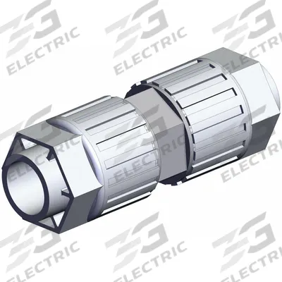SMC High Purity Tube Fitting: 3/4 in OD x 3/4 in OD Size, Compression x Compression - PFA Compression Tube Fittings
