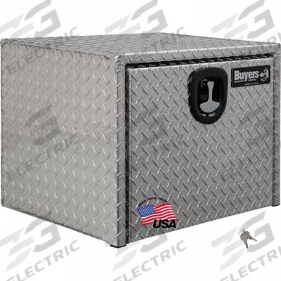 BUYERS PRODUCTS Underbody: Underbody Truck Box, Single Drop-Down Door Door, 18 in Overall Dp - Single Drop-Down Door Boxes