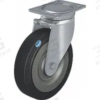 APPROVED VENDOR Plate Caster: Swivel, No Brake, Rubber, 6 5/16 in Wheel Dia., 2 in Wheel Wd, Slot (MPN LU-SE 160K). Key specifications — attr1100118: APPROVED VENDOR; attr1172982: Swivel.