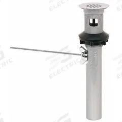 WATCO Drain Assembly: Plastic, Chrome, 8 7/8 in Overall Ht, 2 3/8 in Overall Dia, Slip (MPN 715-P-CP). Key specifications — Product Type: Drain Assembly; Brand: WATCO; Finish: Chrome; Material: Plastic; Includes: Positive Internal Stopper.