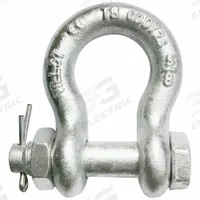 APPROVED VENDOR Anchor Shackle: Anchor Shackle, 10,000 lb Working Load Limit, Alloy Steel, Silver (MPN 55AY33). Key specifications — Body Color: Silver; Brand: APPROVED VENDOR.