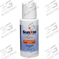SUNX Sunscreen: 50 SPF, Lotion, 1 oz (MPN 18-901G). Key specifications — Unitized: Unitized; Manufacturer Part Number: 18-901G; Format: Lotion; Purpose: Sunscreen; Brand: SUNX; Formula Features: Paraben Free; Unit Package Type: Bottle; Active Ingredient: Aloe Vera.