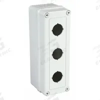 HOFFMAN Push Button Enclosure: 30mm, 3 Holes, Carbon Steel, NEMA 12 (MPN E3PB). Key specifications — attr211299: HOFFMAN; attr1043605: Indoor Dust & Water Droplets.