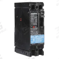 SIEMENS Molded Case Circuit Breaker: 100 A Amps, 18kA at 480V AC, Fixed, Load Side Lug, Any, ED4 (MPN ED42B100). Key specifications — Phase Connection: Any; Instantaneous Trip: Fixed; Terminal Connection: Load Side Lug; Series: ED4; Max. AIR Rating: 18kA at 480V AC.