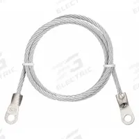 APPROVED VENDOR Bonding and Grounding Wire: (2) Terminals, 5 ft, PVC, Clear (MPN 8PD85). Key specifications — Conductor Material: Carbon Steel; Connector Types: (2) Terminals; Brand: APPROVED VENDOR; Terminal Screw Size: 1/4 in; Wire Length: 5 ft; Manufacturer Part Number: 8PD85.