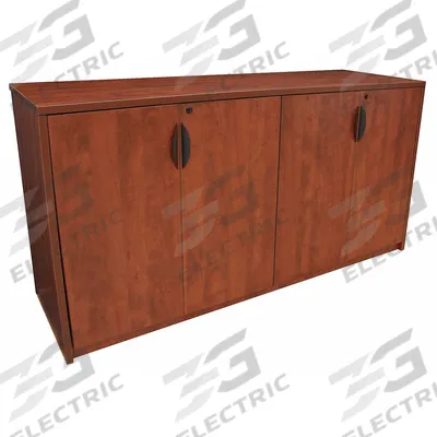 REGENCY Storage Cabinet: Cherry, Laminate/PVC, 36 in Overall Ht, 72 in Overall Wd - Buffet Storage Cabinets