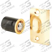 PRIME-LINE Closet Door Ball Catch/Strike: Steel, 2 1/8 in Overall Ht, 3/4 in Barrell Dia (MPN N 7331). Key specifications — Material: Steel; Product Type: Ball Bullet Catch/Strike; Brand: PRIME-LINE.