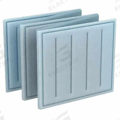 GRAINGER Link Air Filter: 20 in x 22 in x 1 in, 22 in Section Wd, 5 Sections, 2 Ply - MERV 8 Link Air Filters