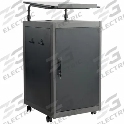 NATIONAL PUBLIC SEATING Lectern: Charcoal, Plastic, 41 in Overall Ht, 20 in Overall Wd - Lecterns