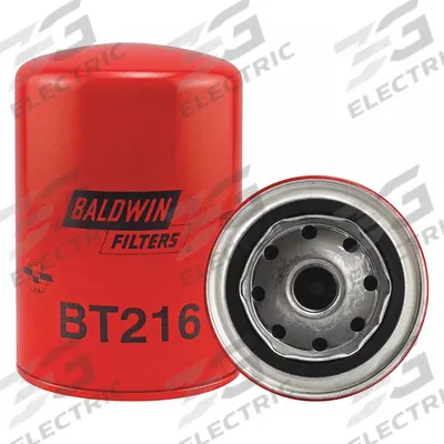 BALDWIN FILTERS Oil Filter: BT216, 3/4"-16 Thread Size, 5 3/8 in Overall Ht - Spin-On Oil Filters