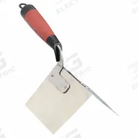 MARSHALLTOWN Outside Corner Trowel: Blade Mat. Stainless Steel, 3 3/4 in Blade Wd, 5 in Blade Lg (MPN 25D). Key specifications — attr1004958: MARSHALLTOWN; attr1008761: Lightweight; attr1027103: Rubber.